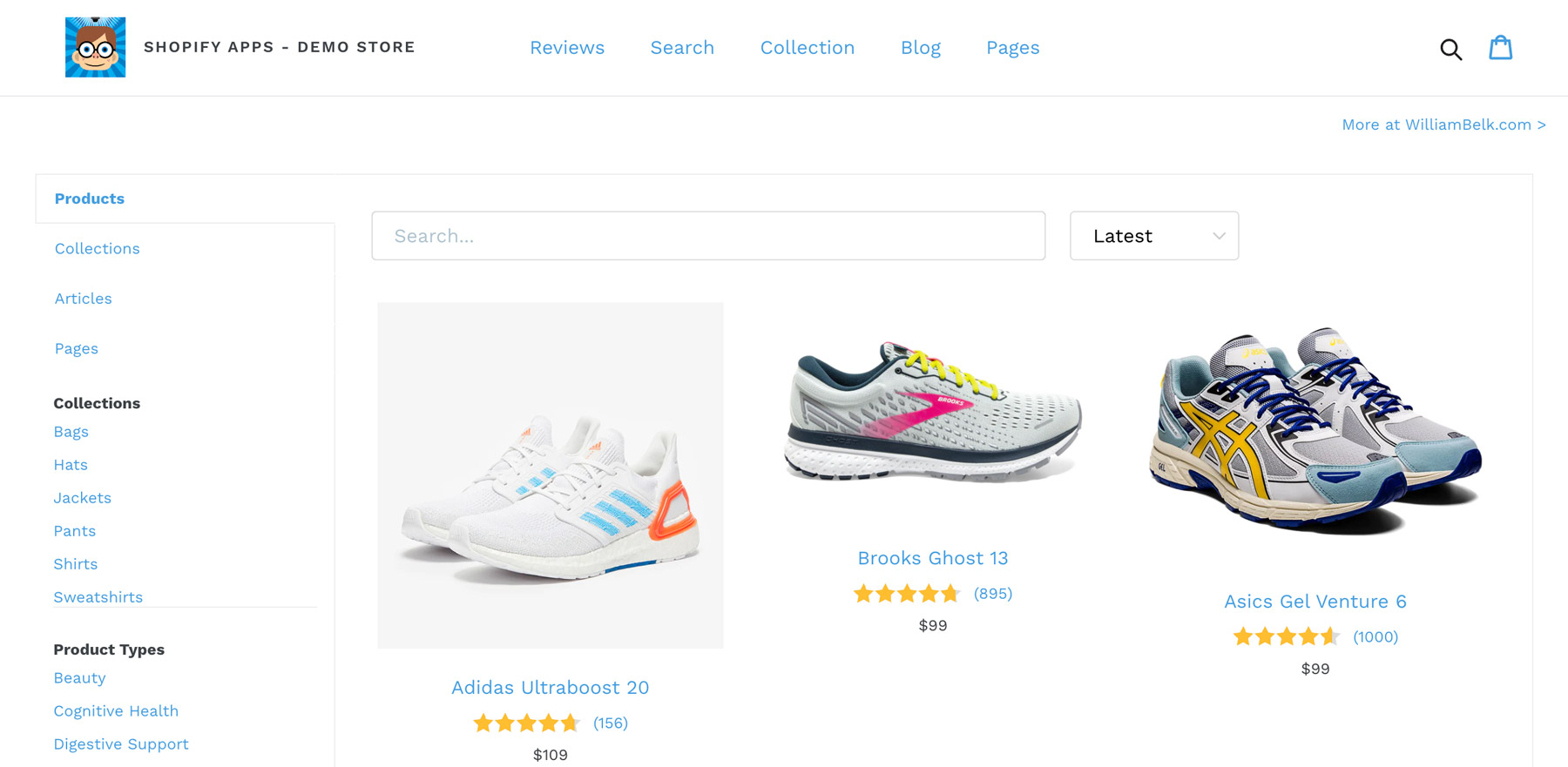 Shopify Search Collection Filtering App Reviews Desktop