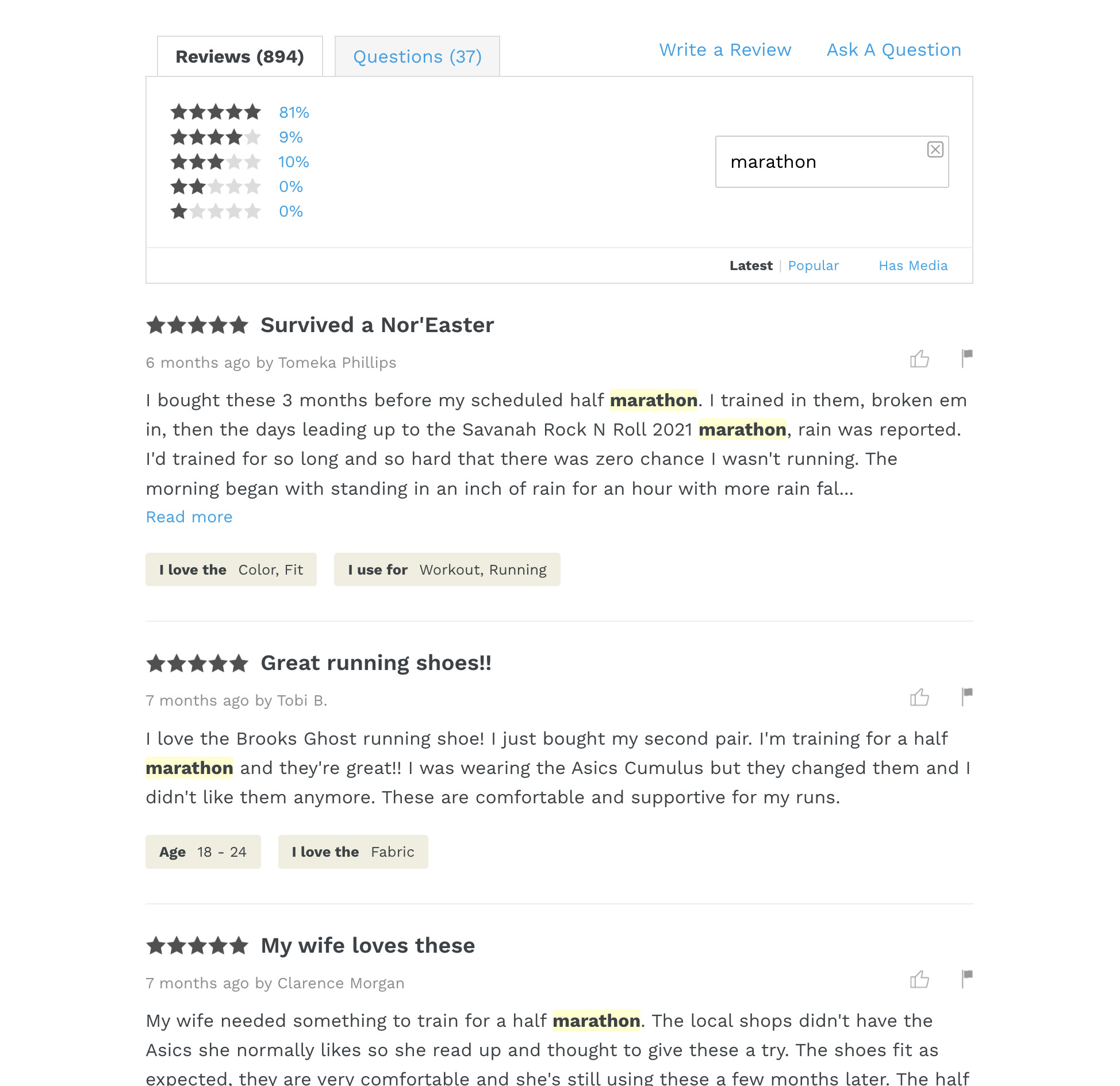 Shopify Product Reviews Deep Search Responsive